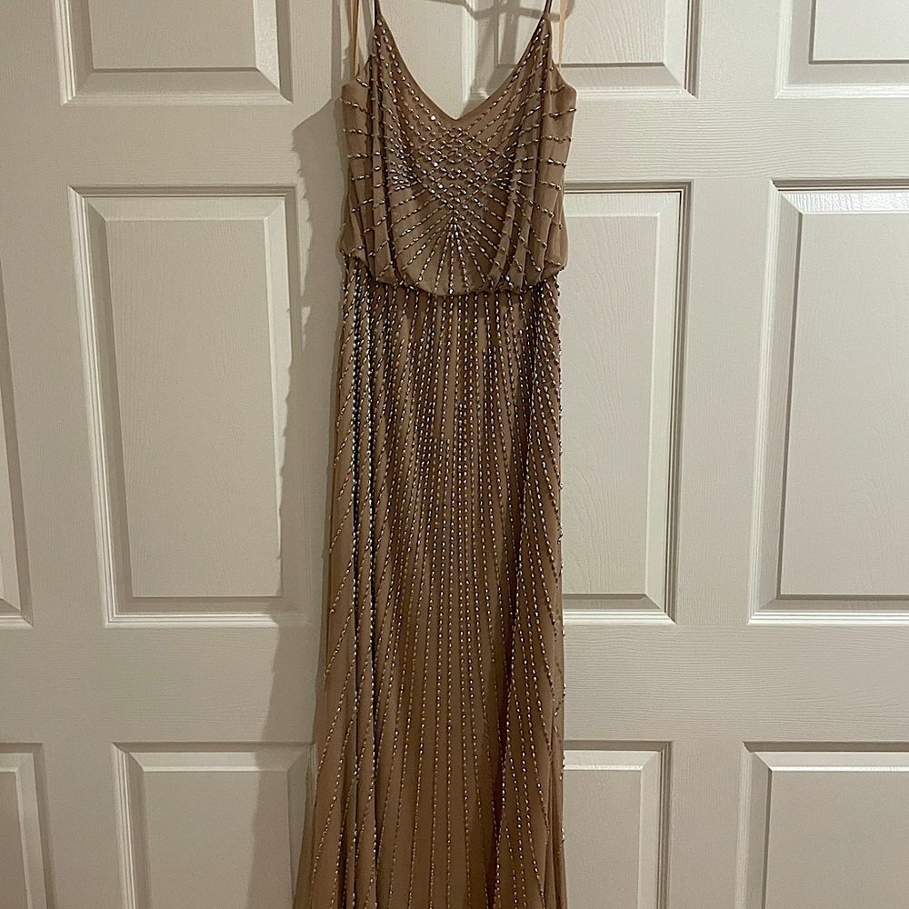 Nude colored Xscape dress size 6.